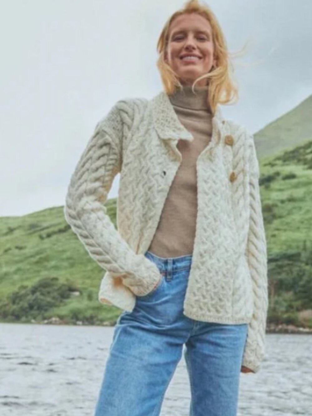 VINTAGE Woolen Company Dingle Ireland Wool Cardigan